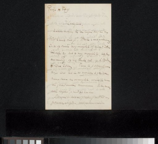 Letter to Philip Zilcken