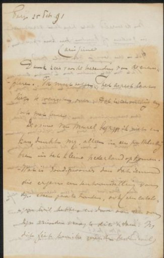 Letter to Philip Zilcken