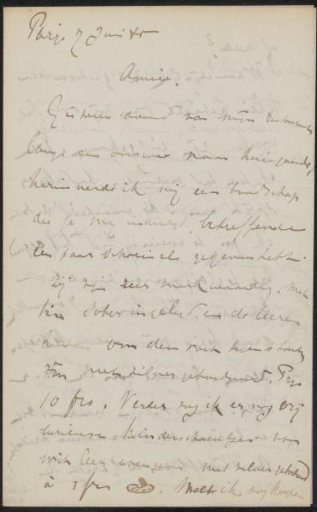 Letter to Philip Zilcken