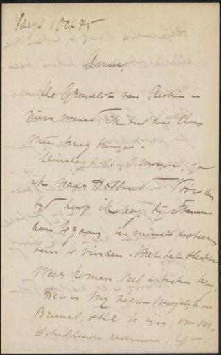 Letter to Philip Zilcken