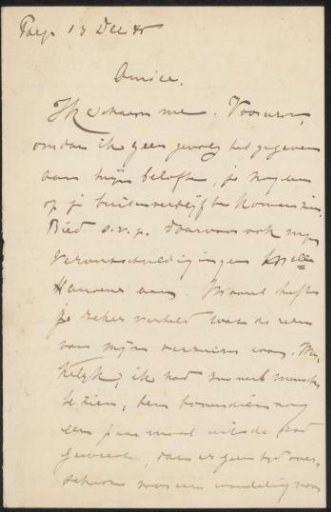 Letter to Philip Zilcken