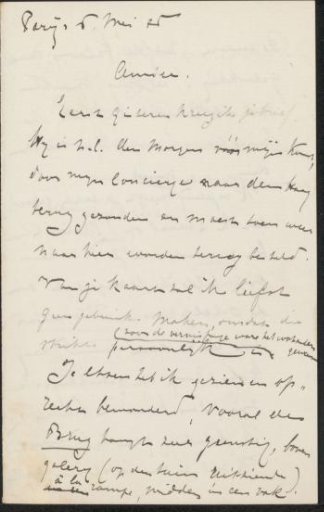 Letter to Philip Zilcken