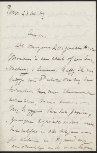 Letter to Philip Zilcken