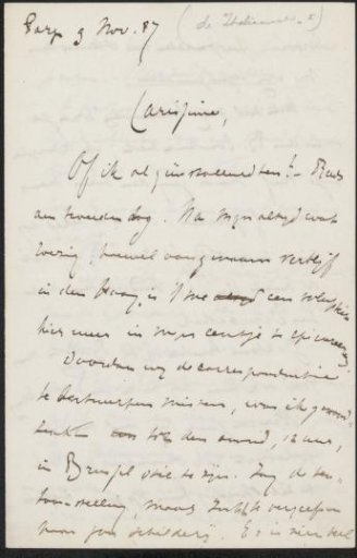 Letter to Philip Zilcken