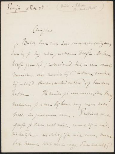 Letter to Philip Zilcken