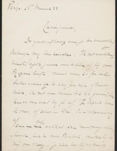 Letter to Philip Zilcken