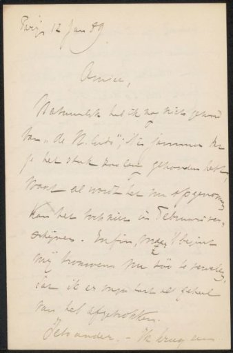 Letter to Philip Zilcken