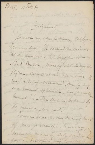 Letter to Philip Zilcken