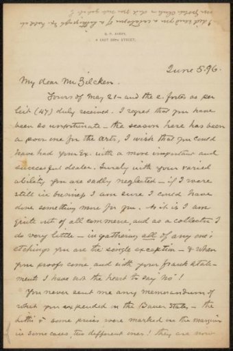 Letter to Philip Zilcken