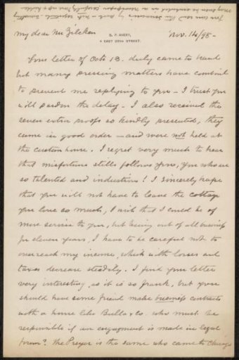 Letter to Philip Zilcken
