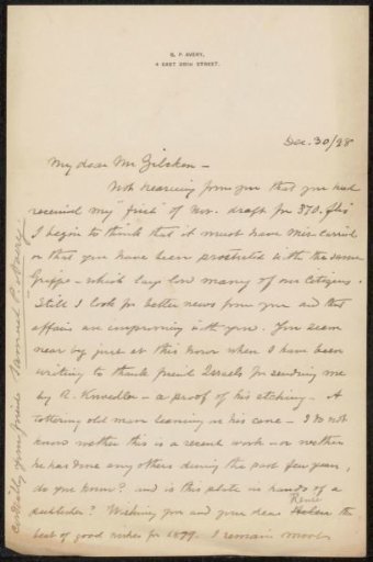 Letter to Philip Zilcken