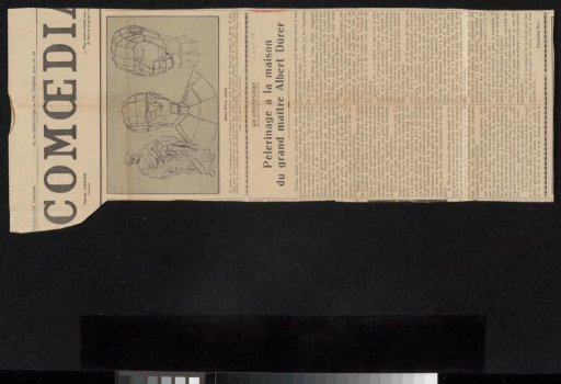 Newspaper clipping from the Philip Zilcken archive