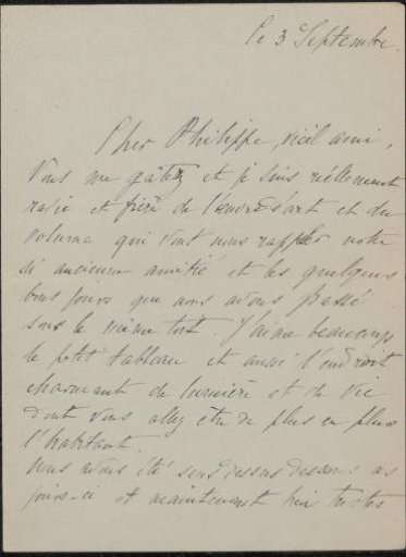 Letter to Philip Zilcken