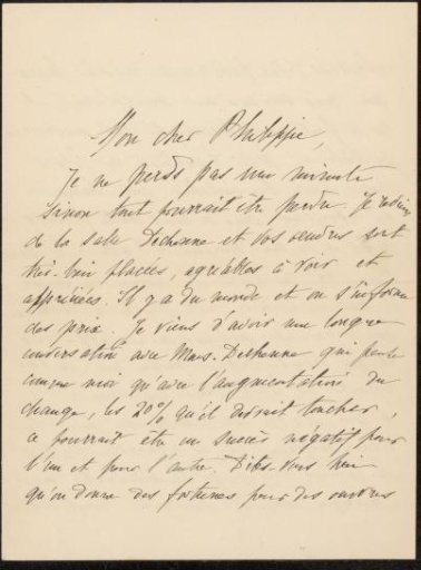 Letter to Philip Zilcken