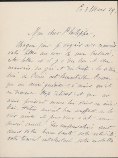 Letter to Philip Zilcken