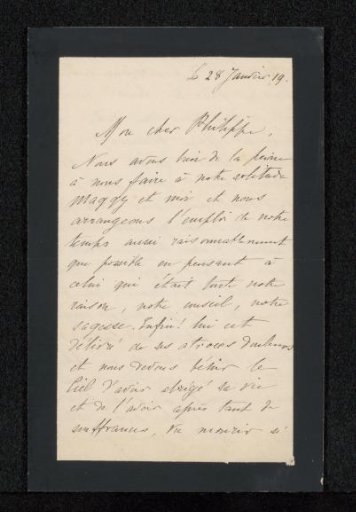 Letter to Philip Zilcken