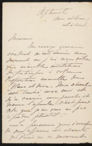 Letter to Philip Zilcken