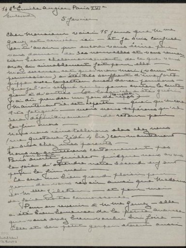Letter to Philip Zilcken