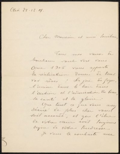 Letter to Philip Zilcken