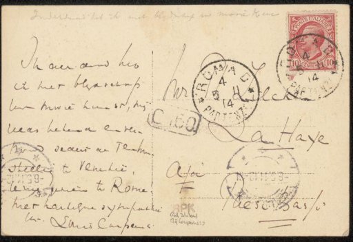 Picture postcard to Philip Zilcken