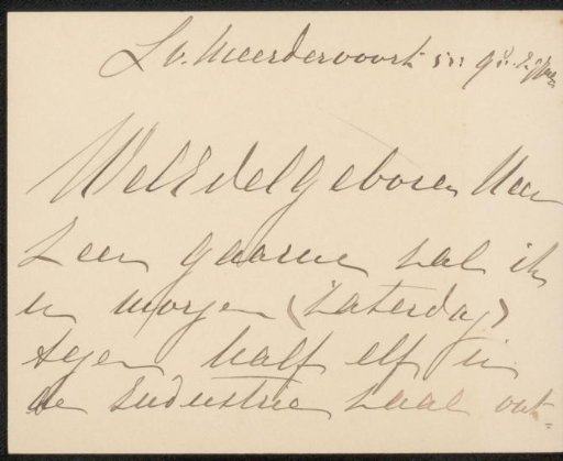 Letter to Philip Zilcken
