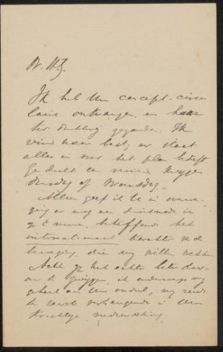 Letter to Philip Zilcken