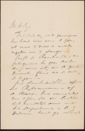 Letter to Philip Zilcken