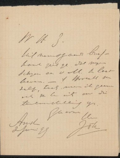 Letter to Philip Zilcken