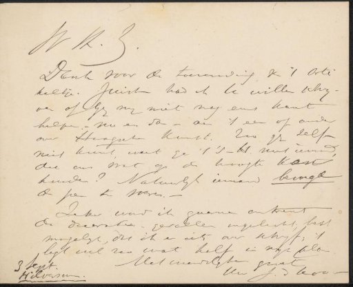 Letter to Philip Zilcken