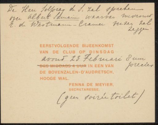 Letter to Philip Zilcken