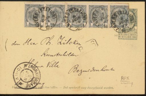 Postcard to Philip Zilcken