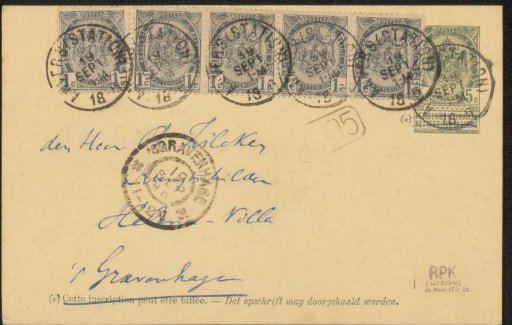 Postcard to Philip Zilcken