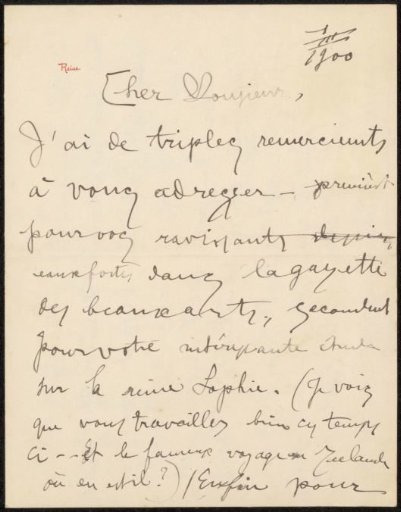 Letter to Philip Zilcken