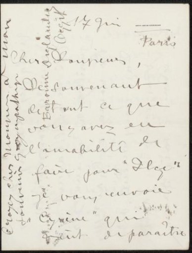Letter to Philip Zilcken