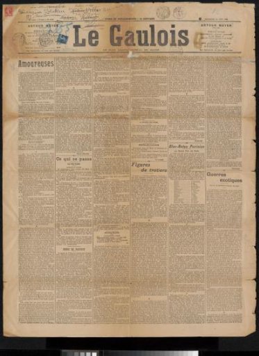 Newspaper clipping from the Philip Zilcken archive