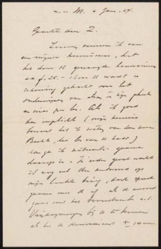 Letter to Philip Zilcken