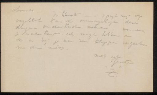 Letter to Philip Zilcken