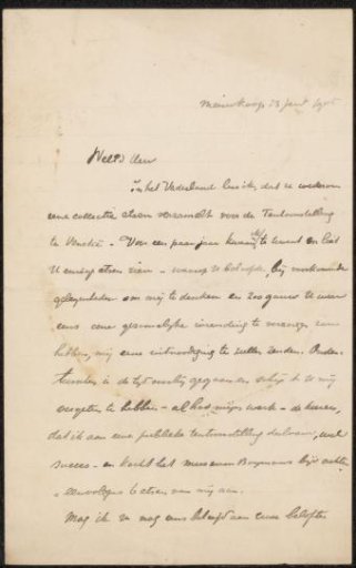 Letter to Philip Zilcken