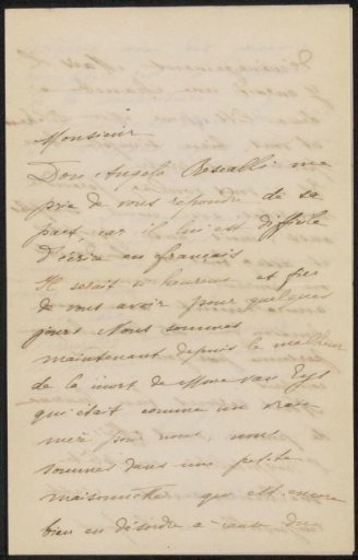 Letter to Philip Zilcken