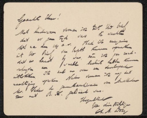 Letter to Philip Zilcken