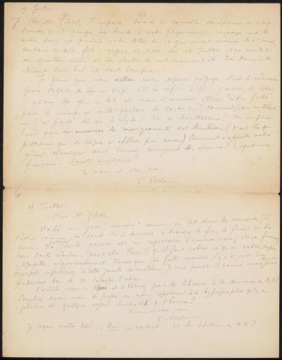 Letter to Philip Zilcken