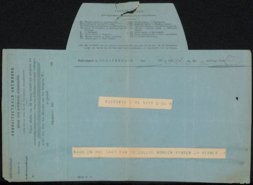 Telegram to Philip Zilcken