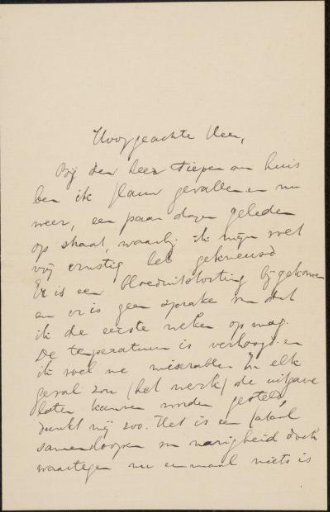 Letter to Philip Zilcken