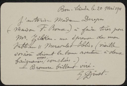 Letter to Philip Zilcken