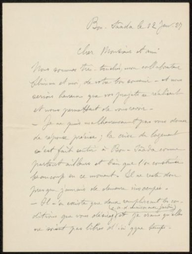 Letter to Philip Zilcken