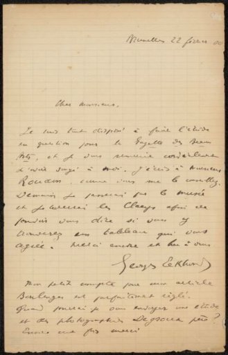 Letter to Philip Zilcken