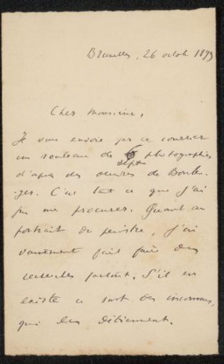 Letter to Philip Zilcken