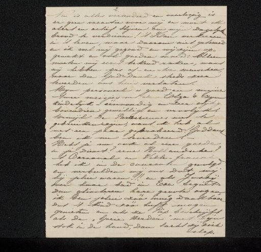 Letter to Philip Zilcken and Henriette Wilhelmina van Baak