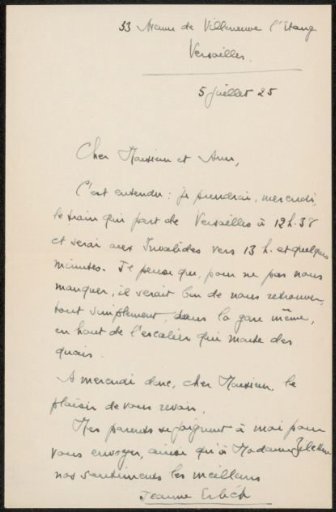 Letter to Philip Zilcken