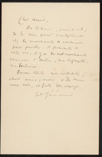 Letter to Philip Zilcken
